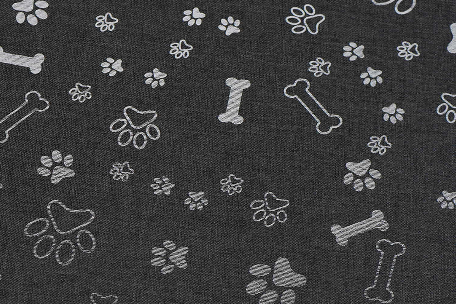 PU potažený 600d 68t kation se stříbrným tiskem